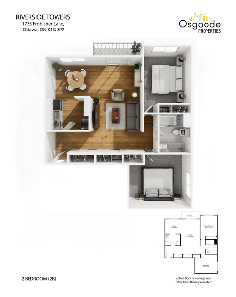Floor plan for 2 beds, 1 bath, 800 sqft